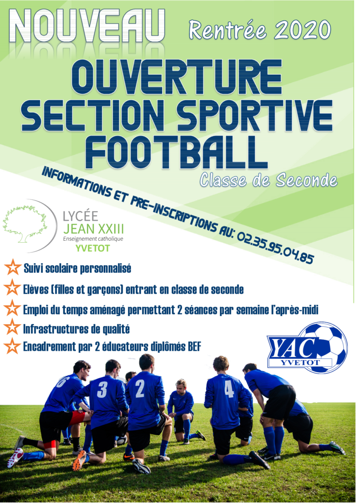 SECTION SPORTIVE FOOTBALL – CLASSE DE SECONDE