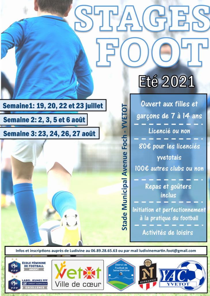 STAGES FOOT ETE 2021