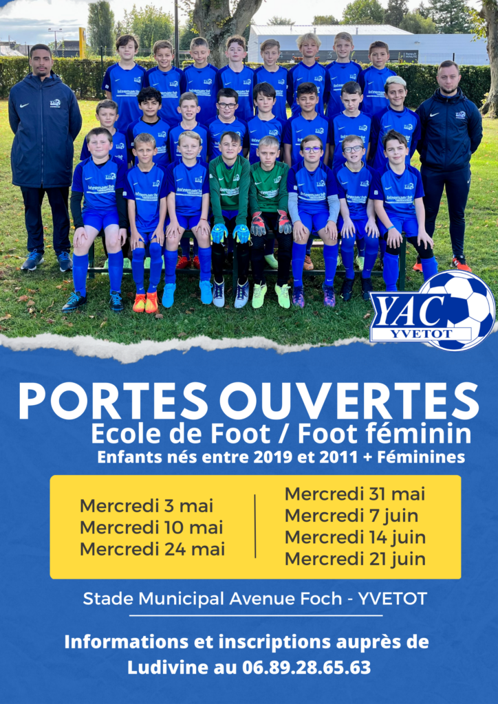 PORTES OUVERTES ECOLE DE FOOT / FOOT FEMININ