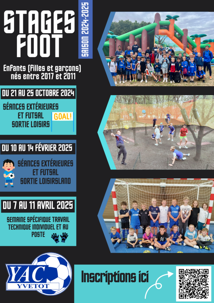 STAGES FOOT SAISON 2024-2025