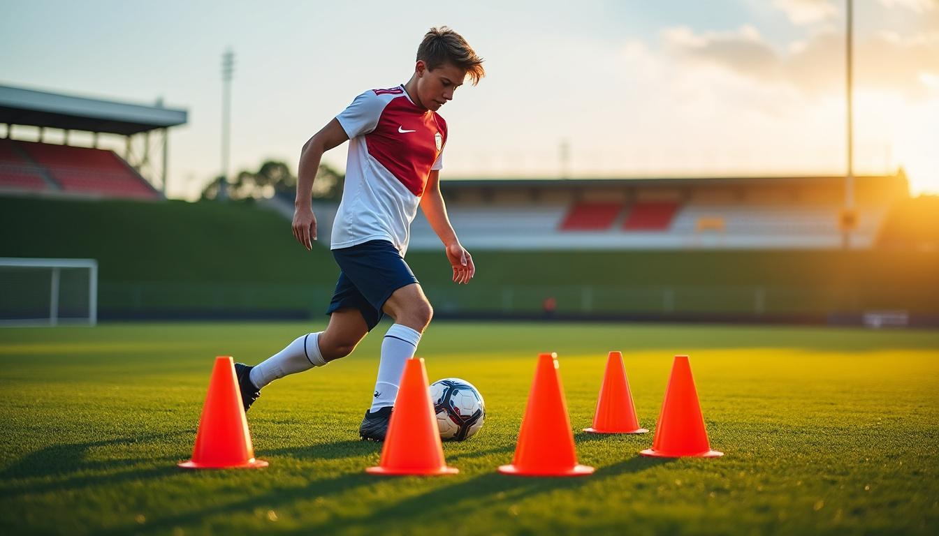 10 exercices de foot simples pour améliorer ta technique et ta coordination 2 découvre 10 exercices de foot simples pour améliorer ta technique et ta coordination. parfaits pour tous les niveaux, ces entraînements t'aideront à progresser rapidement sur le terrain.