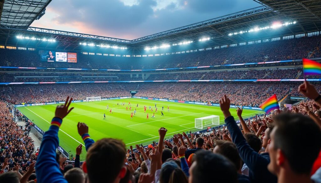 découvrez l'expérimentation d'un dispositif innovant visant à lutter contre les chants homophobes lors des 32es de finale de la coupe de france de football ce samedi.