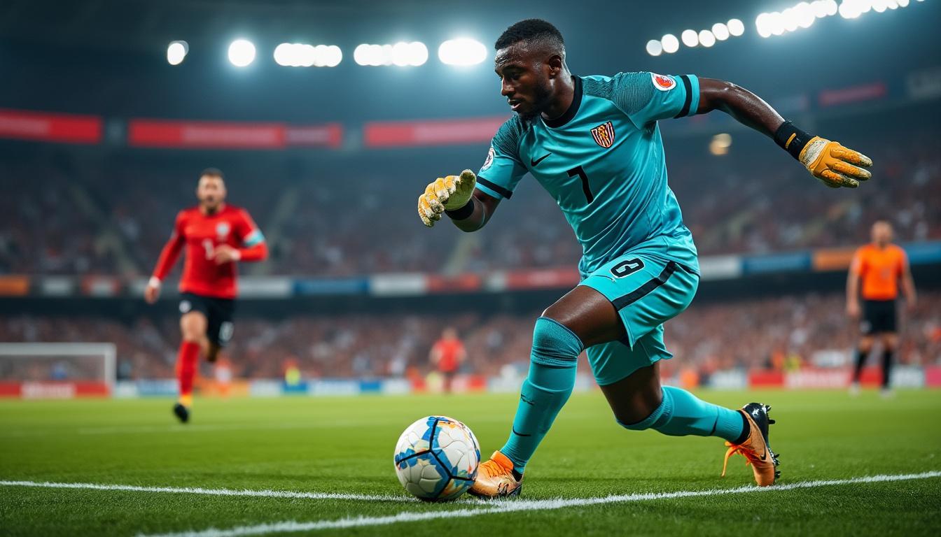 revivez le moment clé du match avec la boulette monumentale du gardien ougandais qui a bouleversé le cours du jeu en football.