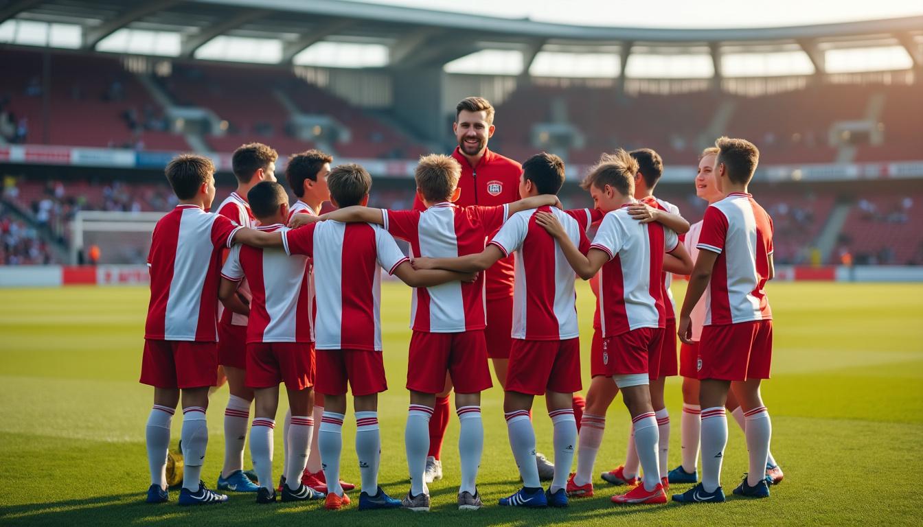les jeunes joueurs u14 de pavie remportent une victoire éclatante et accèdent avec fierté à la régionale 1, une étape majeure dans leur parcours footballistique.