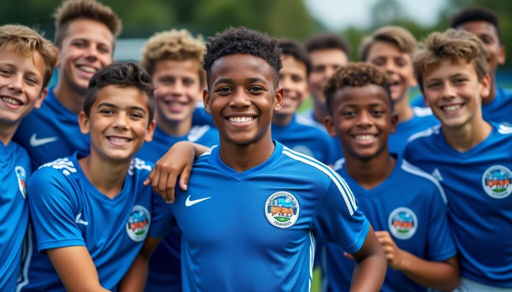 les u14 de pavie remportent une victoire éclatante et accèdent avec mérite à la régionale 1, marquant une étape importante dans leur parcours footballistique.