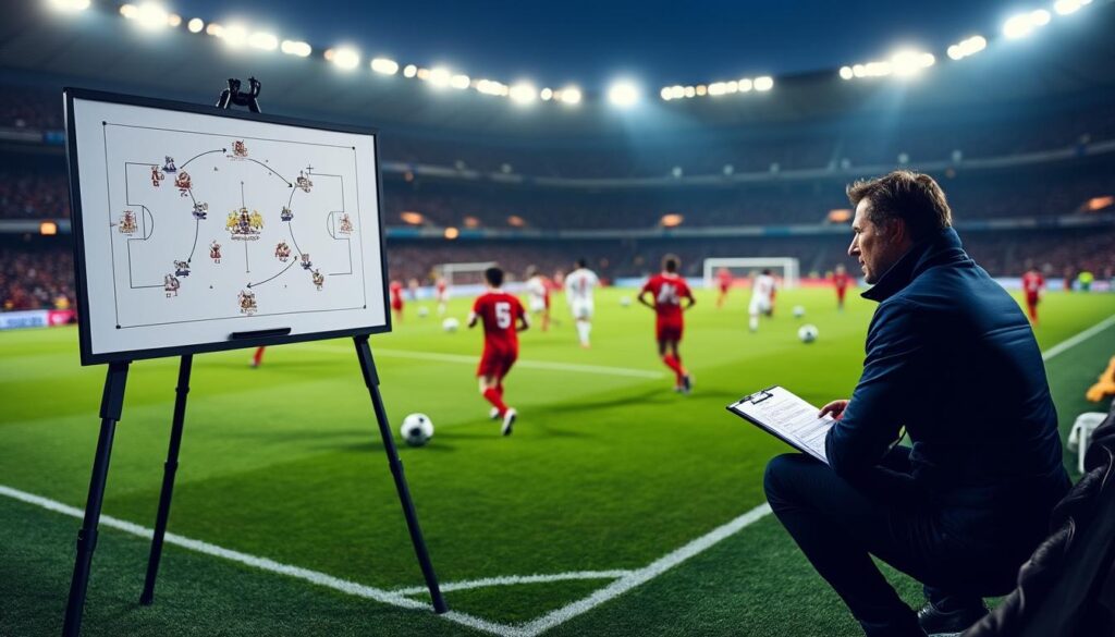 Tactique foot : comprendre la différence entre stratégie et ajustement en match 4 découvrez comment distinguer la stratégie globale de l'équipe des ajustements tactiques faits en cours de match pour optimiser la performance en football.