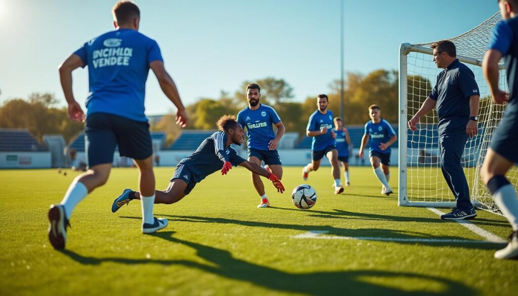découvrez une plongée exclusive dans l'entraînement des sables vendée football avant leur match crucial face au stade rennais en coupe de france. suivez les préparatifs et l'intensité de l'équipe pour ce rendez-vous important.