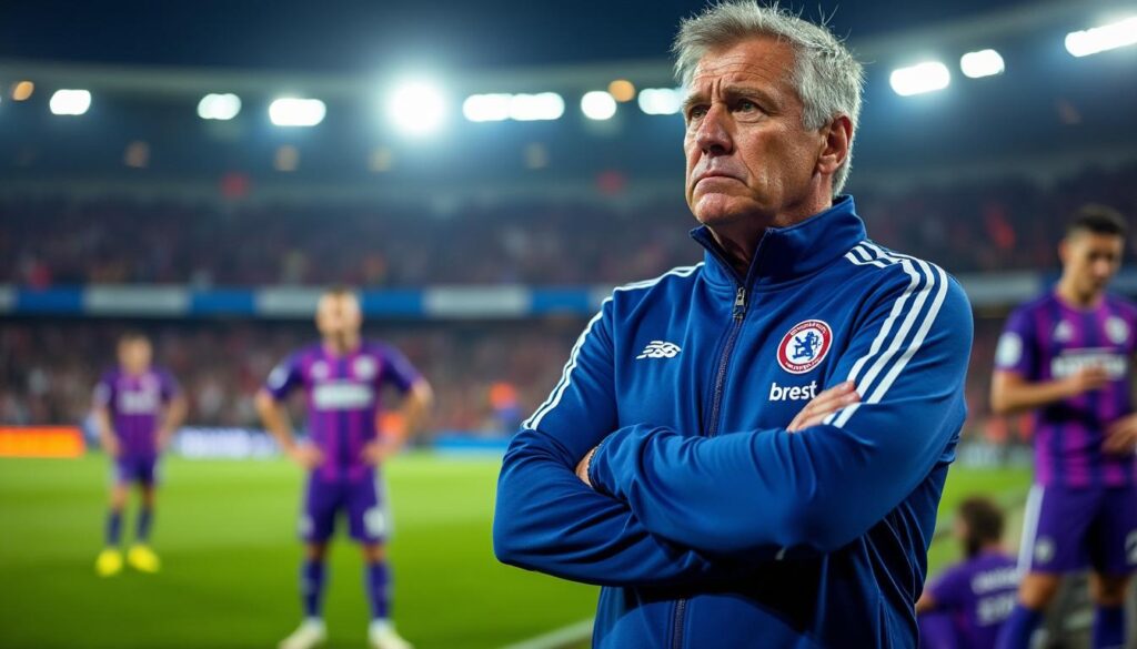 eric roy critique sévèrement la prestation du toulouse fc, qualifiant leur performance de catastrophique et déplorant qu'elle ait ruiné le match, selon l'entraîneur de brest.