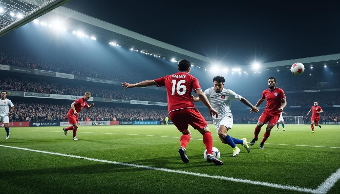 sainte-christie preignan lutte âprement contre auch dans un match crucial de football amateur, où les deux leaders s'affrontent dans un duel décisif.