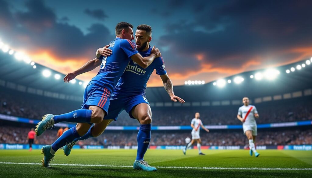 le mans fc crée la surprise en battant troyes, leader de la ligue 2, dans un match intense et décisif pour le championnat.