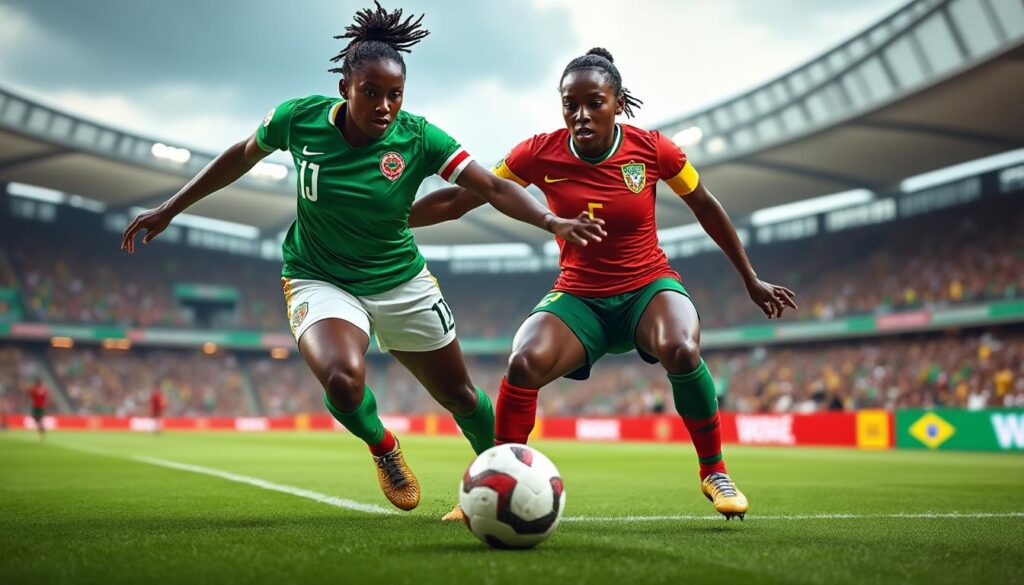 découvrez les résumés des matchs de la coupe d'afrique des nations féminine de football et les enjeux clés qui rythment cette compétition continentale passionnante.