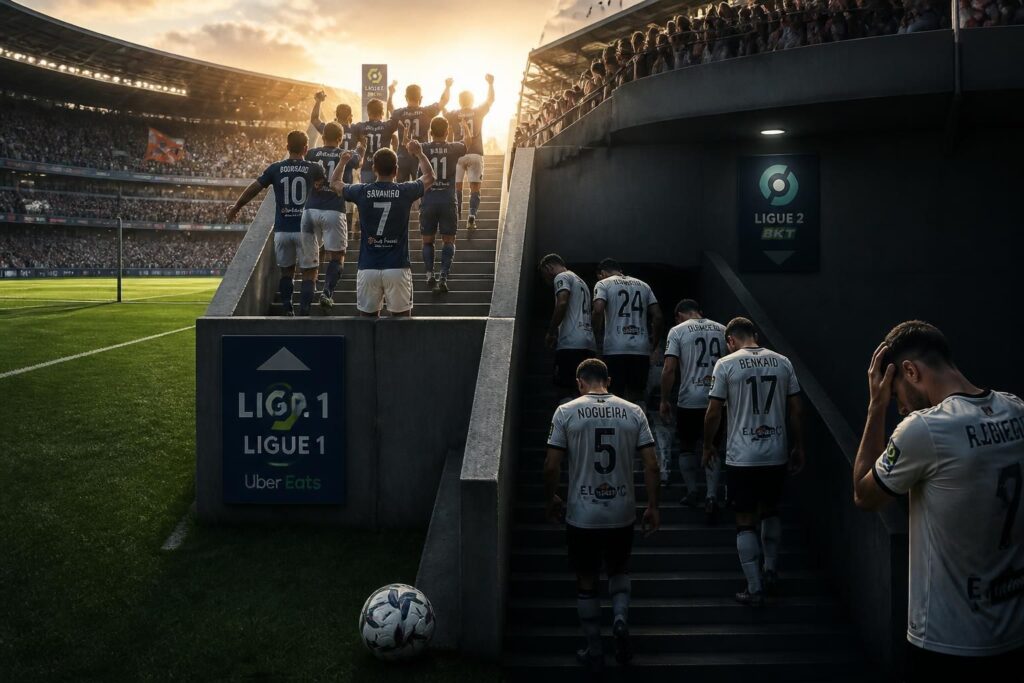 découvrez combien d'équipes montent en ligue 1 chaque saison et quelles sont celles qui descendent en ligue 2, avec un aperçu des règles de promotion et de relégation.