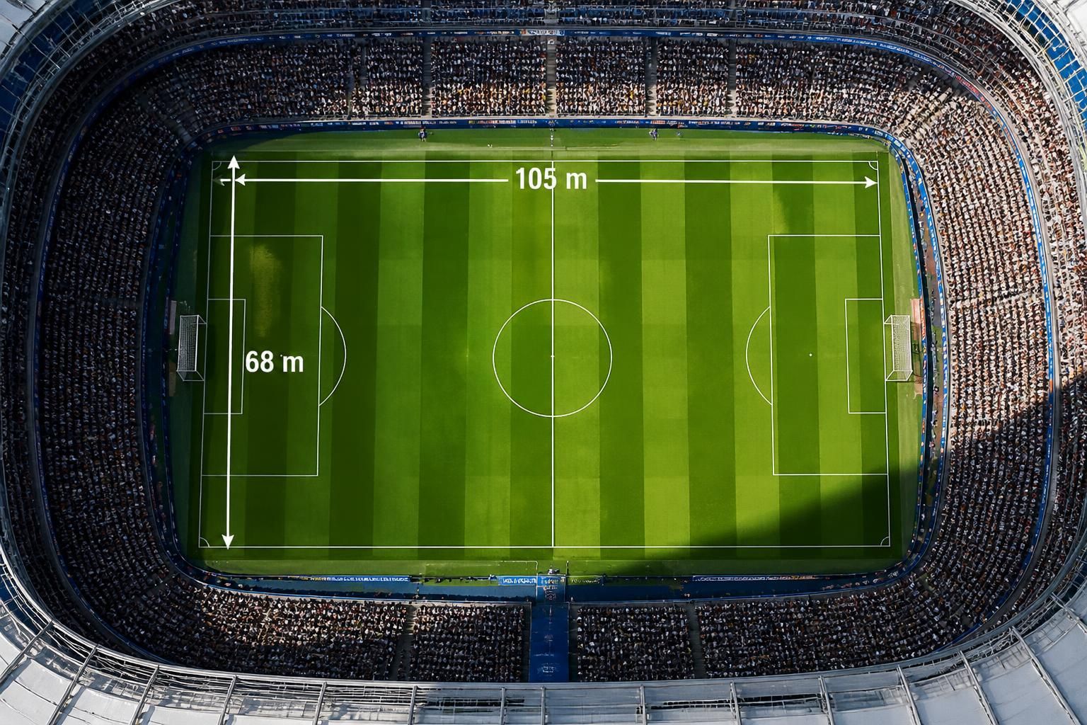 Combien mesure un stade de foot ? 2 découvrez les dimensions standard d'un stade de football, les variations possibles et les facteurs influençant la taille d'un terrain de foot.
