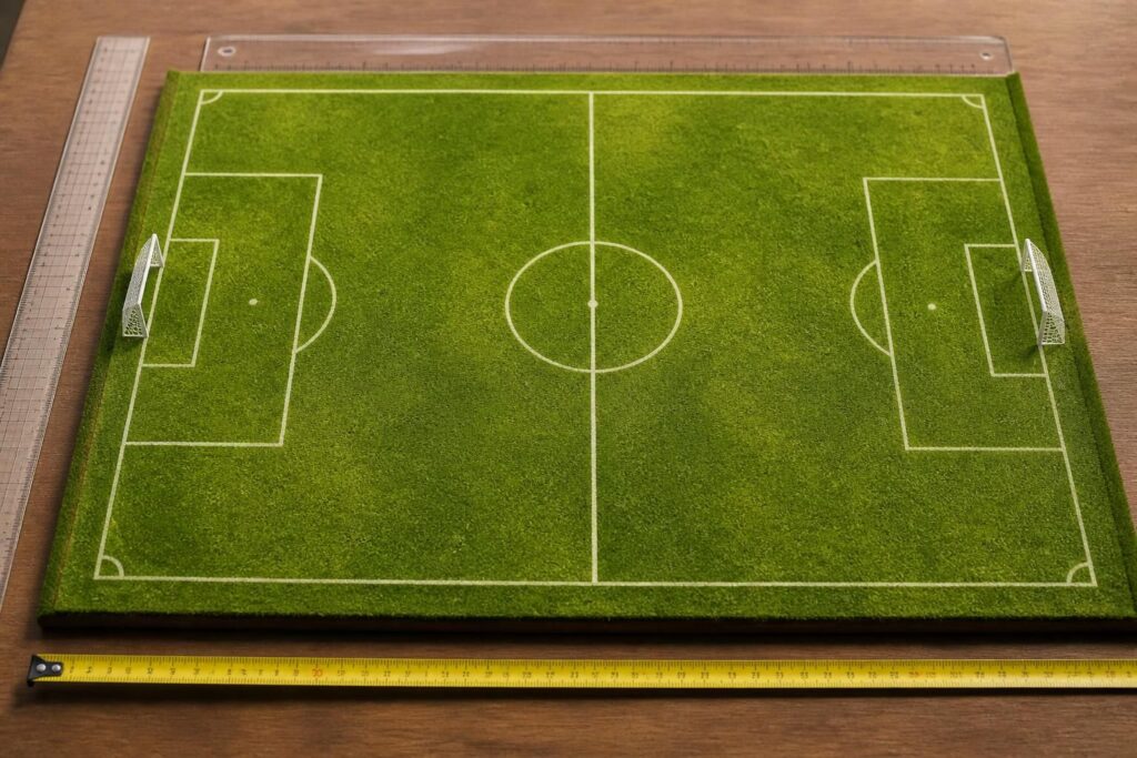 apprenez à dessiner un terrain de foot à l'échelle grâce à notre guide simple et détaillé, idéal pour vos projets sportifs et éducatifs.